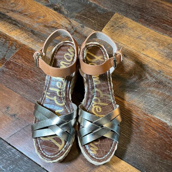 Sam Edelman Darline Platform Wedge Sandal Size 7.5 - Picture 3 of 8